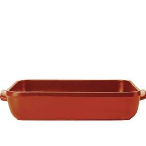   Emile Henry Red Small Flame Roaster 15.6 X 10.4 Patio, Lawn & Garden