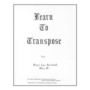  Learn to Transpose Noel Leo Arnaud Books