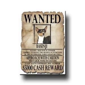 Basenji Wanted Fridge Magnet No 2 