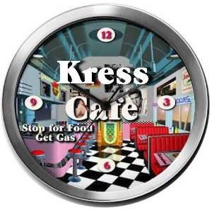  KRESS 14 Inch Cafe Metal Clock Quartz Movement Kitchen 