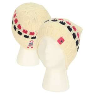   Breast Cancer Awareness Winter Knit Hat   Ivory