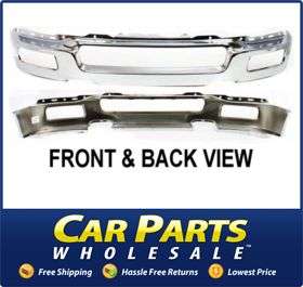 NEW BUMPER CHROME STEEL FRONT FORD F 150 CAR PART AUTO  