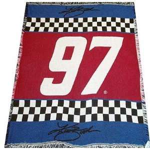  Kurt Busch #97 Nascar Racing Afghan Throw Blanket