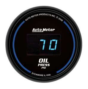 Auto Meter 6927 2 1/16 Cobalt Digital Oil Press Gauge  