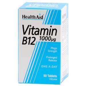 Health Aid Vitamin B12 (Cyanocobalamin) 1000ÃÂµg   Prolonged 
