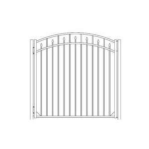  Aluminum Fence   Chelsea Collection Arched Walk Gate / 54 