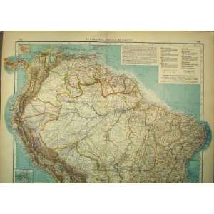    1893 German Map Northern South America Trinidad