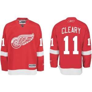  Cleary #11 Detroit Red Wings Reebok Premier Home Jersey 