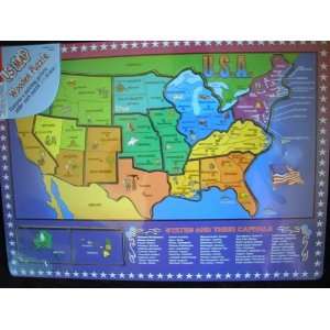   Idea for Children  USA Wooden Puzzle Map   NEW 