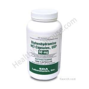  Generic Benadryl Allergy   Diphenhydramine (50mg)   1000 