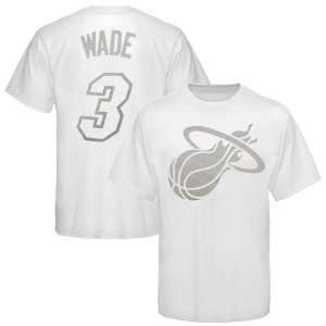   Heat #3 Dwyane Wade White Fashion Player T shirt