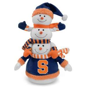 NCAA Syracuse Orange Plush Towering Triple Snowman 