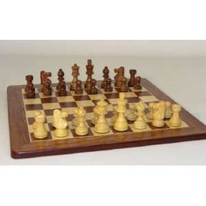  French Lardy   Padauk Chess Set 
