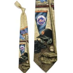 New York Mets MLB Nostalgia #2 Mens Neck Tie (100% Silk)  