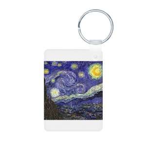  Aluminum Photo Keychain Van Gogh Starry Night HD 