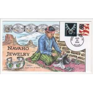   Collins Hand Painted Cover 3749 FDC Navaho Jewelry 