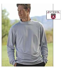 Antigua Technical Long Sleeve Mock Neck Golf Shirt (ColorBlack   010 