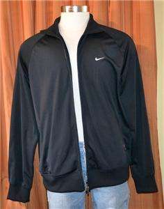 NIKE BLACK ATHLETIC WARMUP TRACK FITNESS WORKOUT JACKET MENS XL  