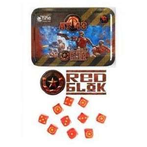  AT 43 Accessory Red Blok Dice Tin (10) Toys & Games