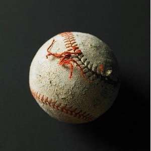  An Old Baseball with Its Stich Ripped   Peel and Stick 