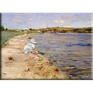  Beach Scene   Morning at Canoe Place 16x12 Streched Canvas Art 