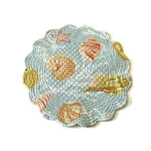 Set of 2 St. Martin 17 Quilted Sea Shell Placemats   sea shell, sea 