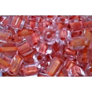  Beaders Paradise LGM306 Czech Glass Crystal Orange Lined 