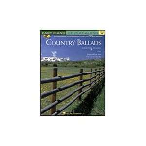  Hal Leonard Country Ballads Easy Piano Play Along Book and 