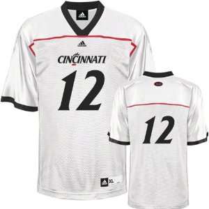 Cincinnati Bearcats Football Jersey adidas #12 White Replica Football 