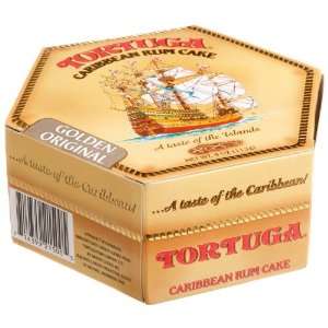Tortuga Caribbean Rum Cake Golden Original with Walnuts Flavored 