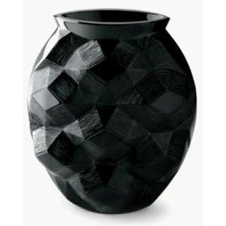  Lalique Crystal Black Tortue Vase 1255210 Lalique 1255210 