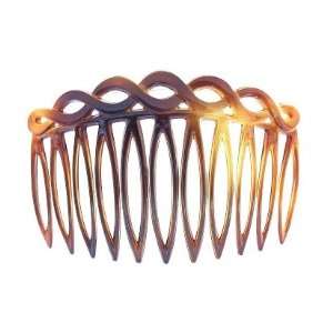  Fancy Braided French Tortoise Shell Comb Beauty