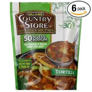 Country Store Soup, Reduced Sodium, Tortilla, 6 Ounce (Pack of 6 