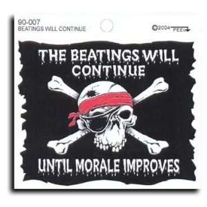  The Beatings Will Continue Pirate Decals Automotive