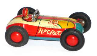 1950 RARE BANDAI CHAMPION BABY ROCKET RACE CAR JAPAN  