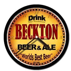  BECKTON beer and ale cerveza wall clock 