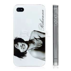 Ecell   RIHANNA WHITE GLOSSY HARD BACK CASE COVER FOR APPLE iPHONE 4 