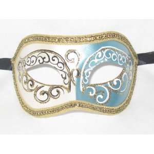 Light Blue Colombina New Lillo Venetian Mask 