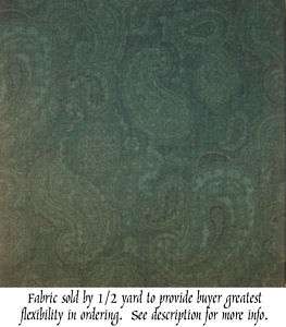 108 Green Paisley Fabric Quilt Backing  