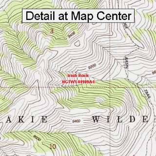  USGS Topographic Quadrangle Map   Irish Rock, Wyoming 