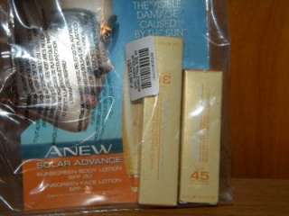 Avon Anew Solar Advance Face and Body Care Trial Size 094000657630 