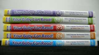 YOUR BABY CAN READ 5 VOLUME SET + BOOKS + WORD CARDS & 1ST WORDS BOOK 