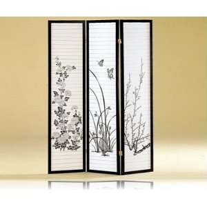   Panel Japanese Oriental Style Room Screen Divider by Coaster Furniture