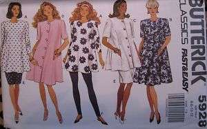 Butterick Pattern 5928 MATERNITY Dress Skirt Top 6 20  