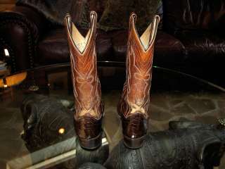 Dan Post Mens Exotic Alligator Cowboy Western Boots Size 8.5 D  