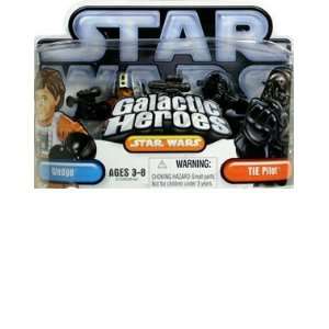  Star Wars Galactic Hero TIE Pilot & Wedge Toys & Games