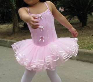 NWT Girl Birthday Party Leotard Ballet Tutu Costume Dance Skirt Dress2 