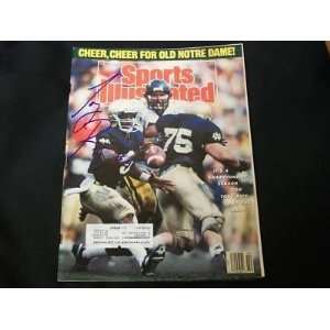 Tony Rice Auto 1/9/89 Sports Illustrated PSA DNA Q   Autographed 
