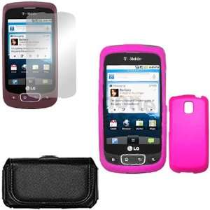  iNcido Brand LG Optimus T P509 Combo Rubber Hot Pink 