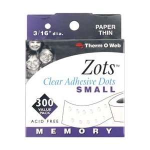  Zots Clear Dots 3/16Dia. Paper Thin   300pk Arts, Crafts & Sewing